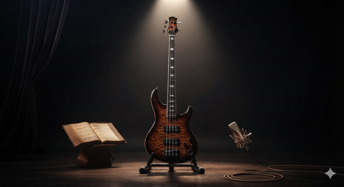 Bass Guitar at Doremi Fusion Music Studio in Kolkata