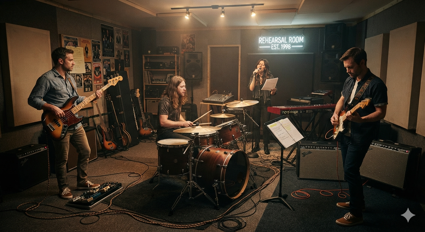 Band Rehearsals at Doremi Fusion Music Studio in Kolkata